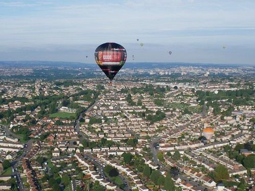 Flight over Bristol at Bristol Balloon Fiesta 2017