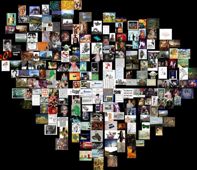 2005.04.03 - 0001 - a heart made up of many different pictures