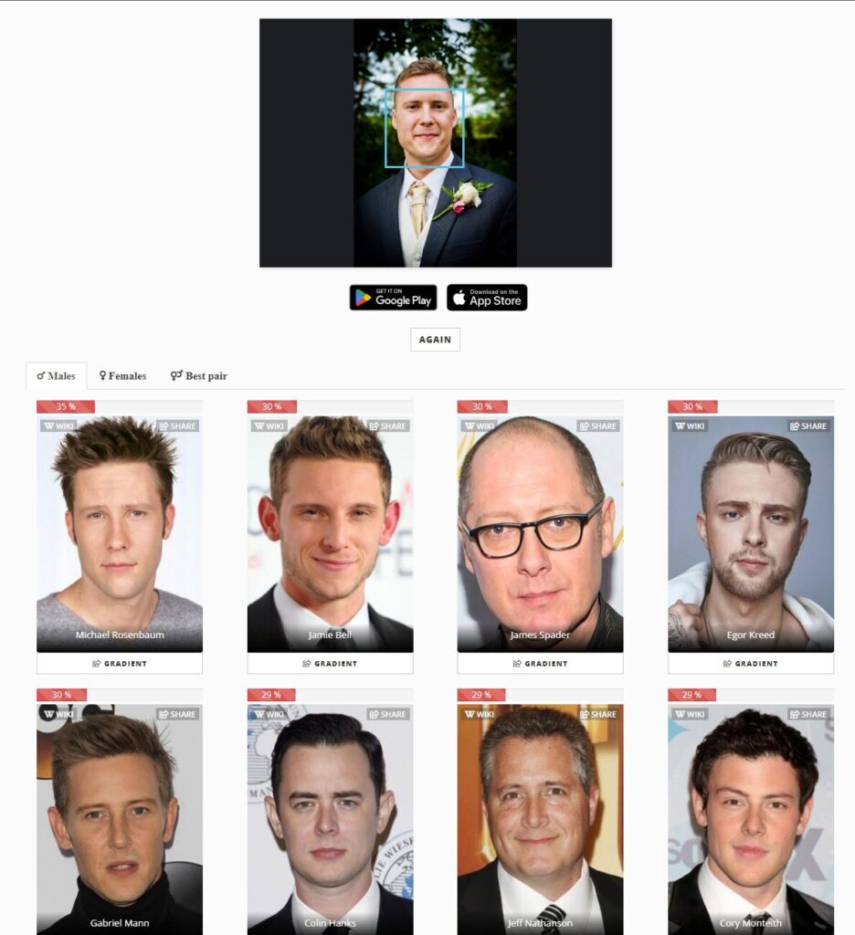 Find your lookalike celebrity