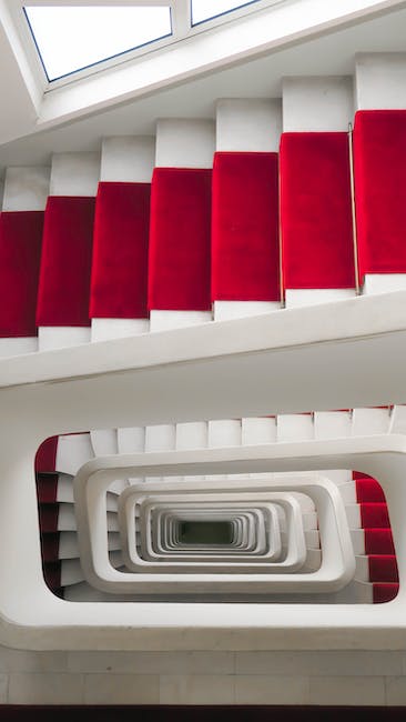 Foto de stock gratuita sobre jaula d escalier, couleur rouge, escalier