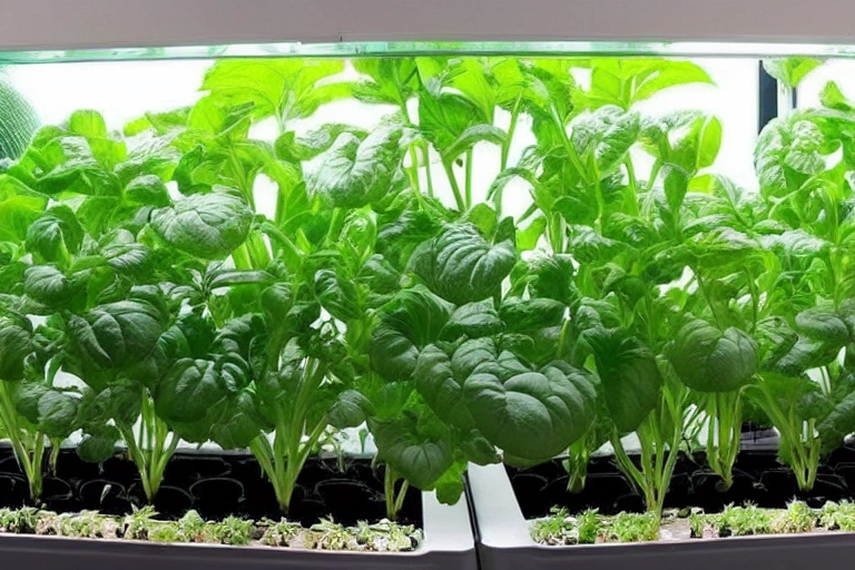A hydroponic garden is a type of gardening that uses water instead of soil to grow plants.